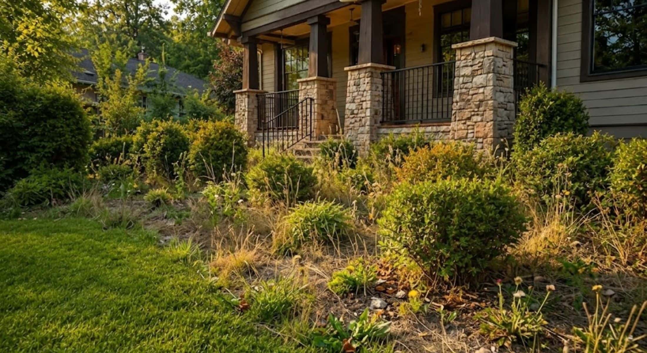 Before landscaping Asheville NC outdoor property